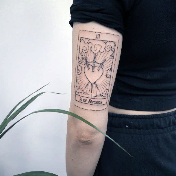 Womens Tarot Card Tattoo Ideas