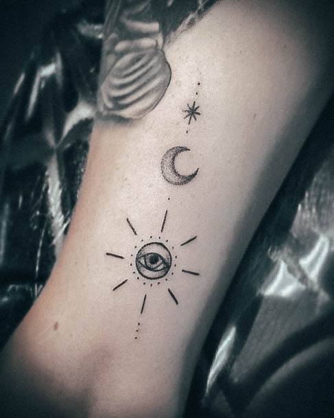 Womens Tattoo Art All Seeing Eye Tattoo