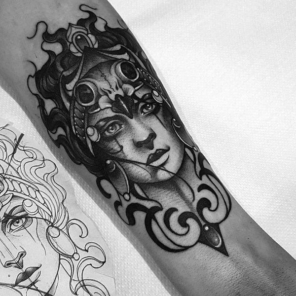 Womens Tattoo Art Athena Tattoo