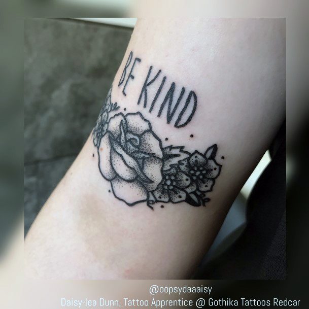 Womens Tattoo Art Be Kind Tattoo