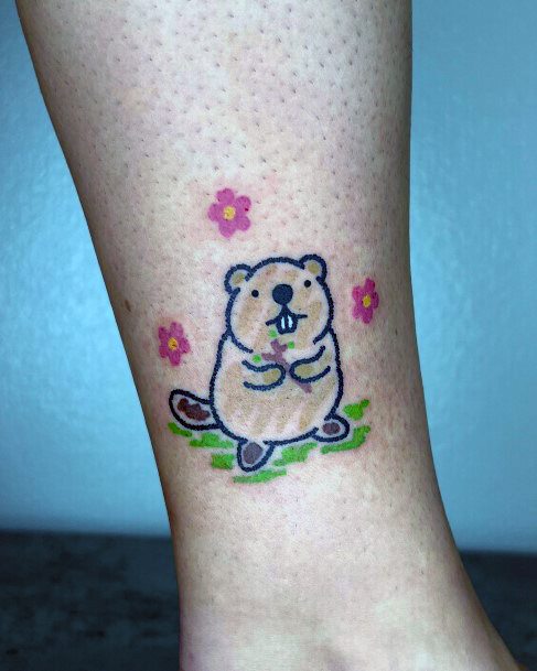 Womens Tattoo Art Beaver Tattoo