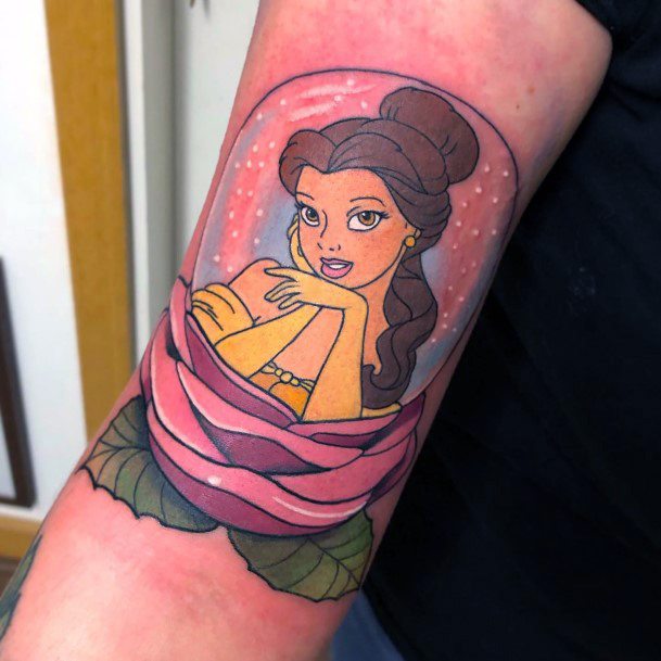 Top 100 Best Belle Tattoos For Women - Beauty And The Beast Ideas