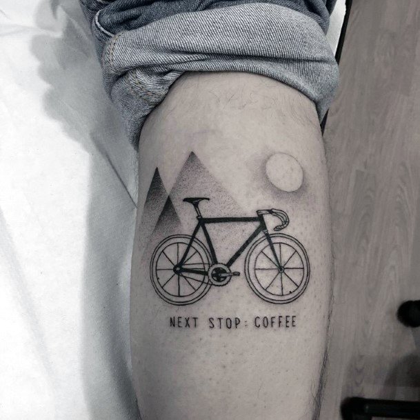 Womens Tattoo Art Bicycle Tattoo