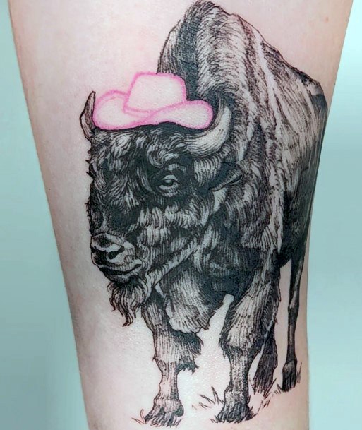 Womens Tattoo Art Buffalo Tattoo