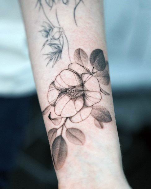 Womens Tattoo Art Camellia Tattoo