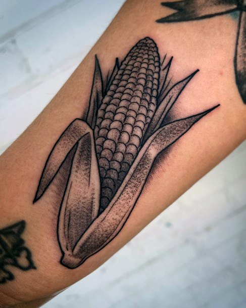 Womens Tattoo Art Corn Tattoo