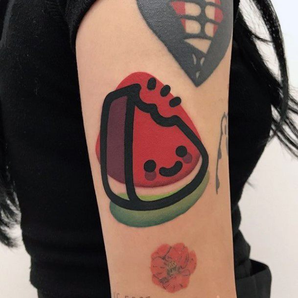 Womens Tattoo Art Fruit Tattoo