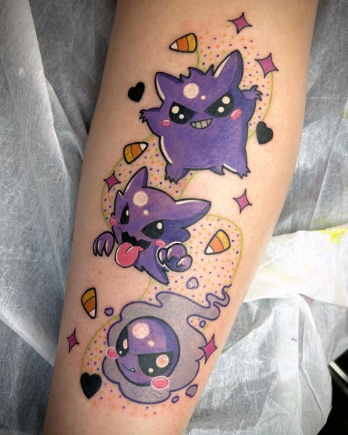 Womens Tattoo Art Gengar Tattoo