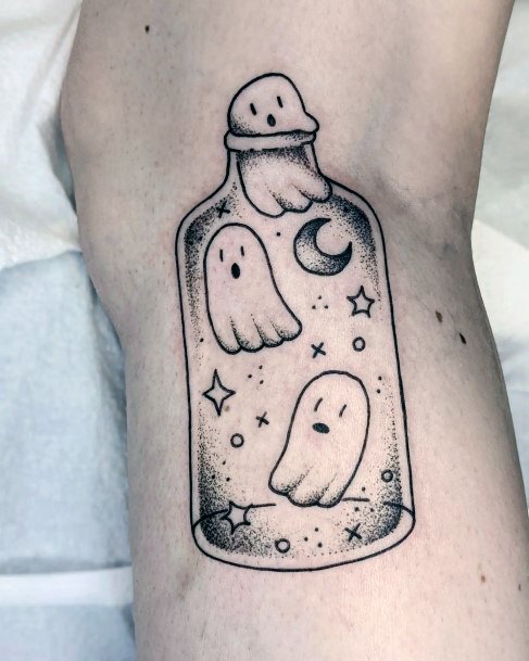 Womens Tattoo Art Ghost Tattoo