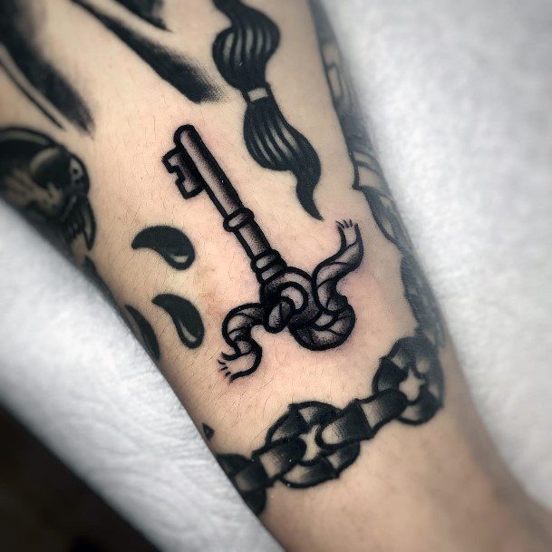 Womens Tattoo Art Key Tattoo