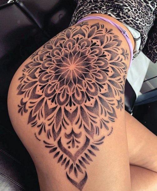 Womens Tattoo Art Ornamental Tattoo