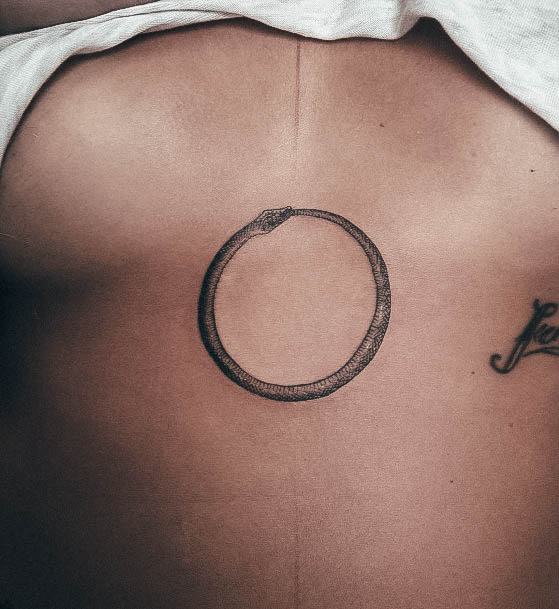 Womens Tattoo Art Ouroboros Tattoo