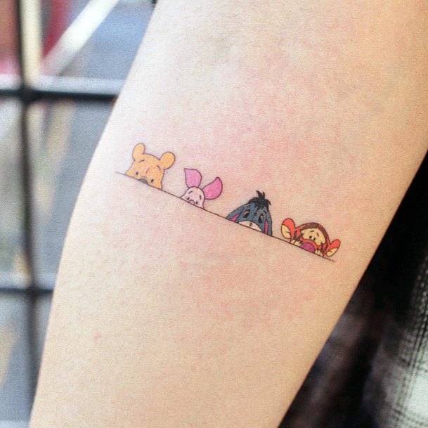 Womens Tattoo Art Piglet Tattoo