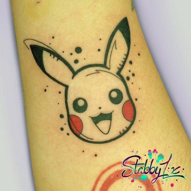 Womens Tattoo Art Pikachu Tattoo