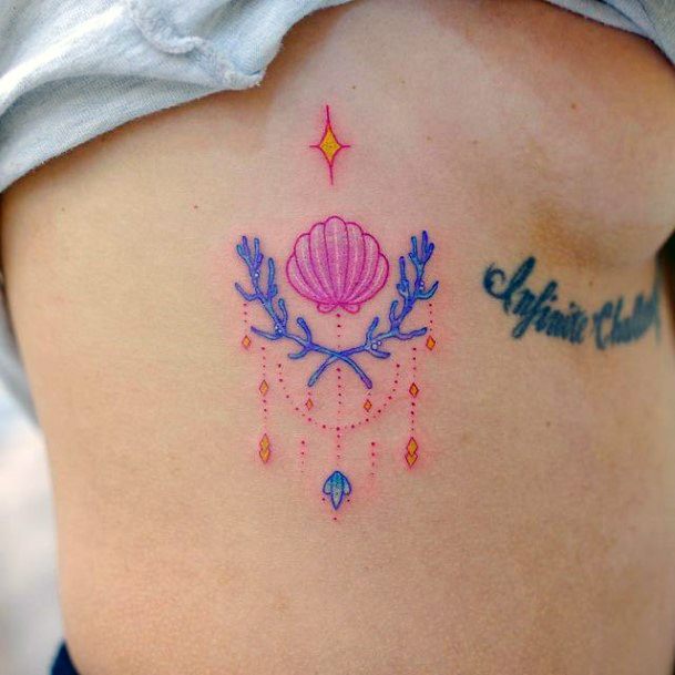 Womens Tattoo Art Pink Tattoo