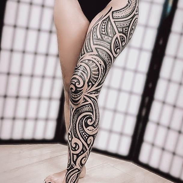 Womens Tattoo Art Polynesian Tattoo