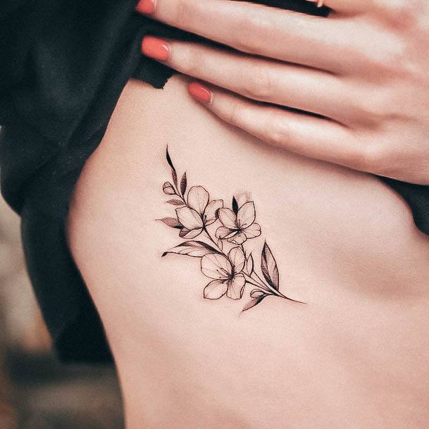 Womens Tattoo Art Side Tattoo