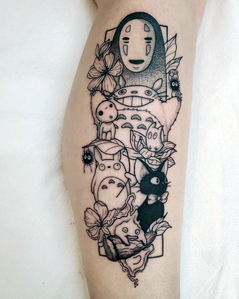 Womens Tattoo Art Susuwatari Tattoo