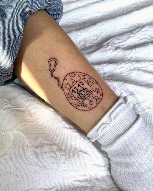 Womens Tattoo Art Tamagotchi Tattoo