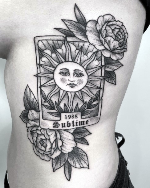 Womens Tattoo Art Tarot Card Tattoo