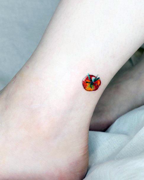 Womens Tattoo Art Tomato Tattoo