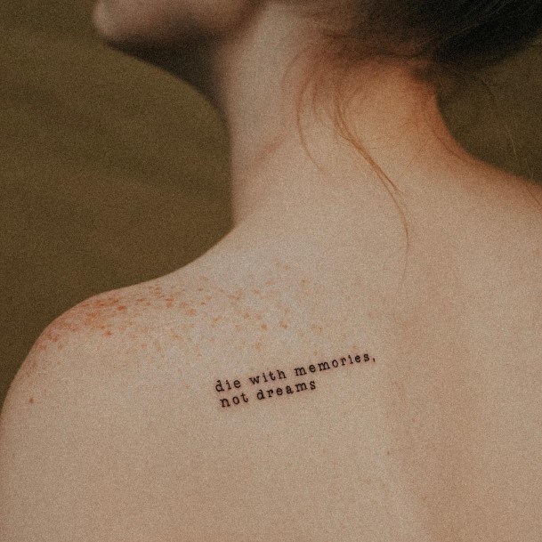 Womens Tattoo Art Typewriter Tattoo