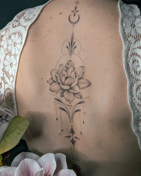 Womens Tattoo Art Water Lily Tattoo