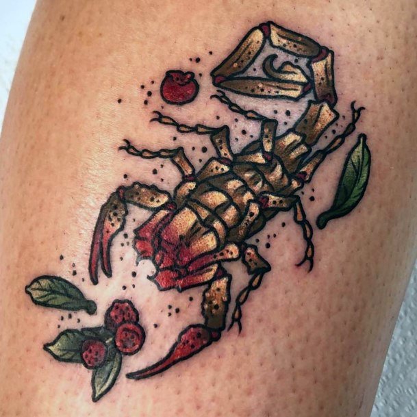 Womens Tattoo Fried Scorpion