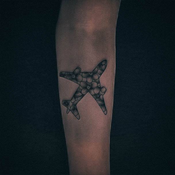 Womens Tattoo Ideas Airplane