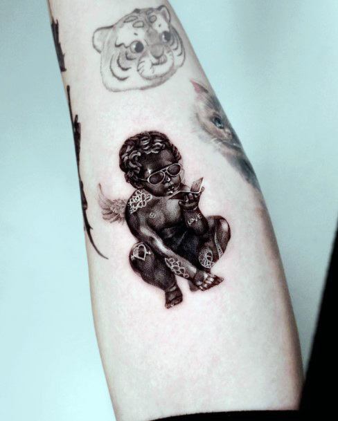 Womens Tattoo Ideas Baby Angel