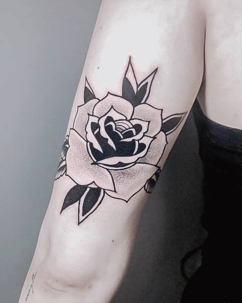 Womens Tattoo Ideas Black Rose