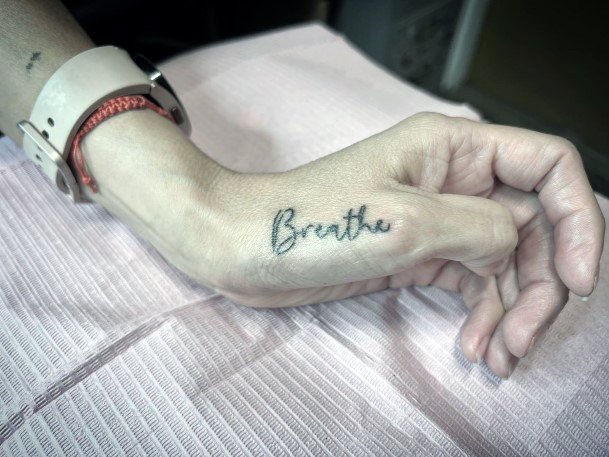 Womens Tattoo Ideas Breathe