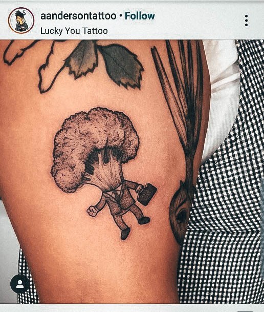 Womens Tattoo Ideas Broccoli