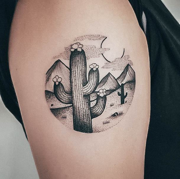 Womens Tattoo Ideas Cactus