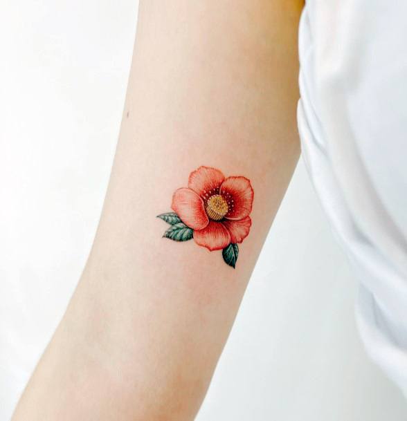 Womens Tattoo Ideas Camellia