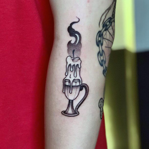 Womens Tattoo Ideas Candle