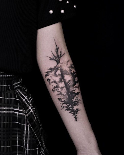 Womens Tattoo Ideas Christmas Tree