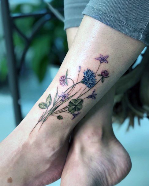 Womens Tattoo Ideas Clover