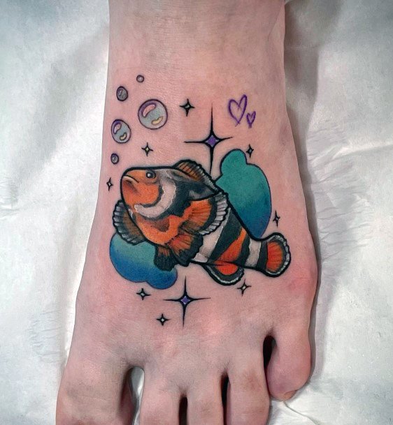 Womens Tattoo Ideas Clown Fish