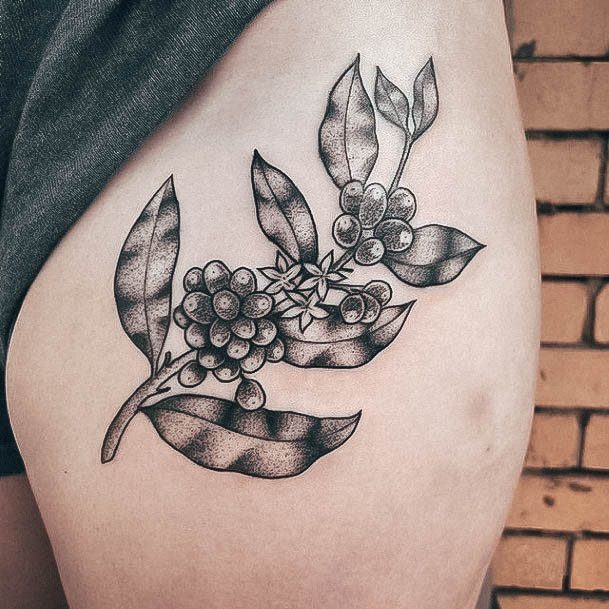 Womens Tattoo Ideas Coffee Bean