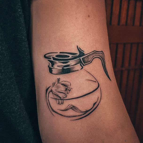 Womens Tattoo Ideas Coffee Pot