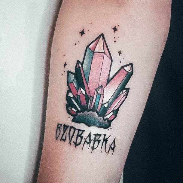 Womens Tattoo Ideas Crystal