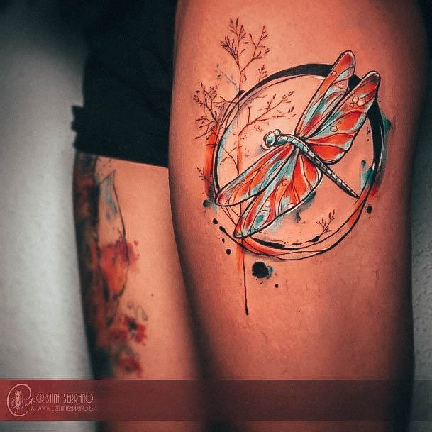 Womens Tattoo Ideas Dragonfly