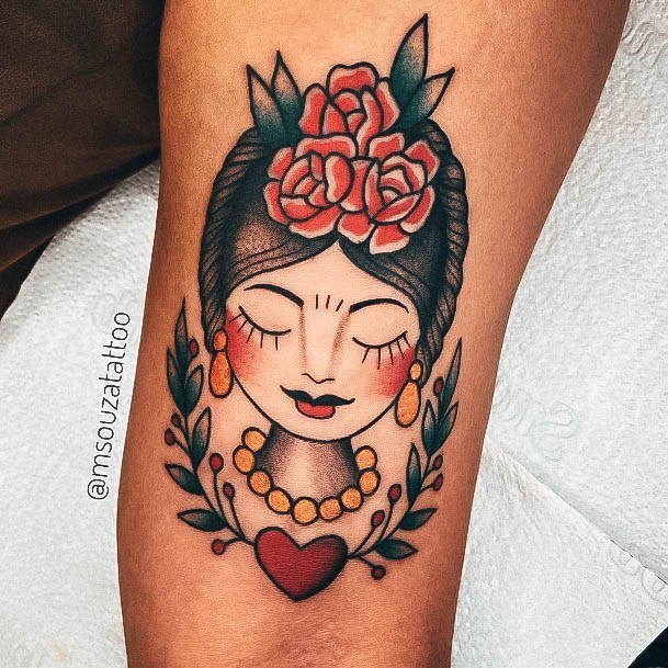 Womens Tattoo Ideas Frida