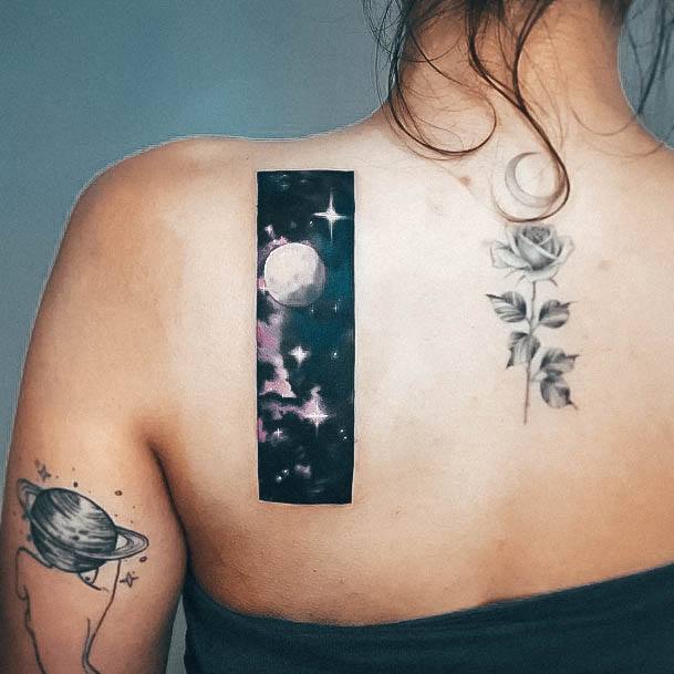 Womens Tattoo Ideas Galaxy