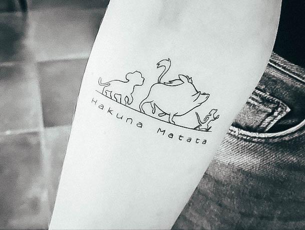 Womens Tattoo Ideas Hakuna Matata