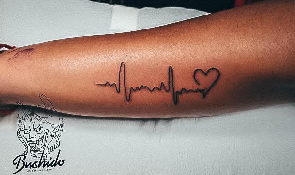 Womens Tattoo Ideas Heartbeat