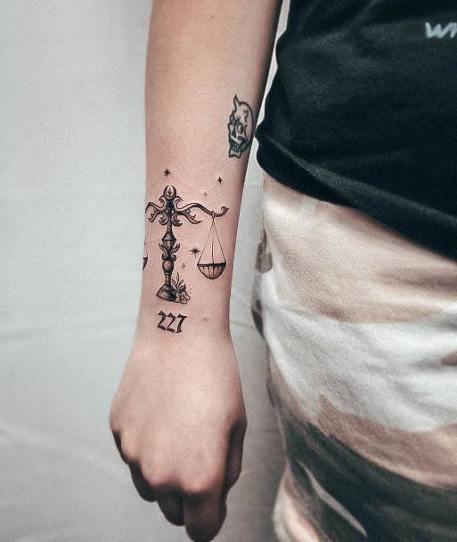 Womens Tattoo Ideas Libra