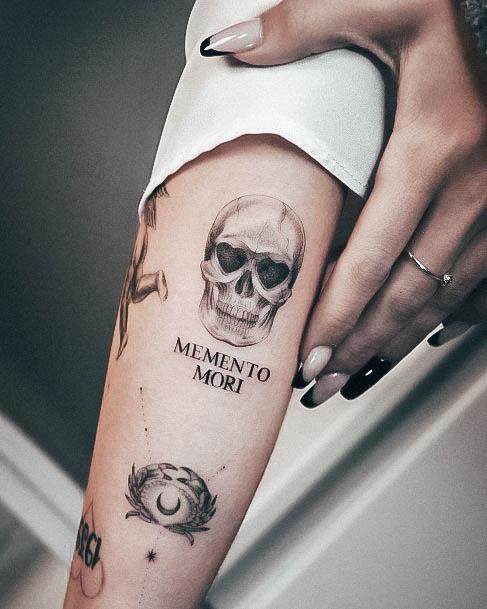 Womens Tattoo Ideas Memento Mori