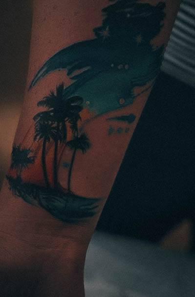 Womens Tattoo Ideas Palm Tree